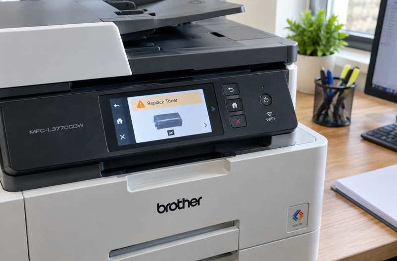 Handling Toner replace Message on a Brother Printer